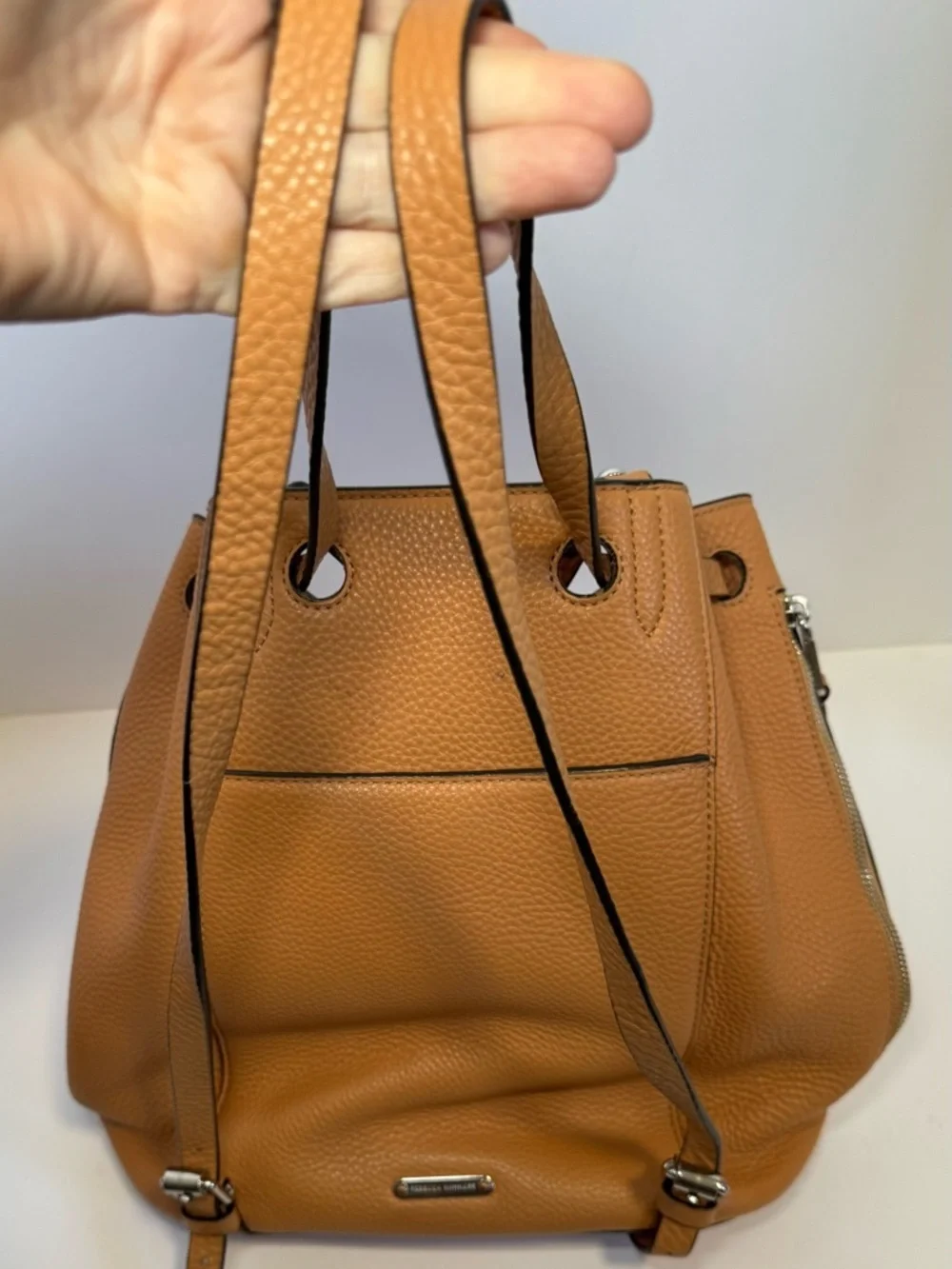 Beautiful Rebecca Minkoff Blythe studded leather drawstring backpack